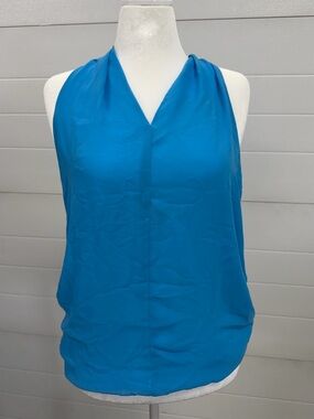 Vince Camuto Bright Blue Halter V-Neck Camisole